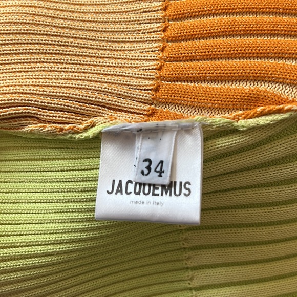 Jacquemus Color Block Crop Top Yellow Orange - Picture 5 of 5